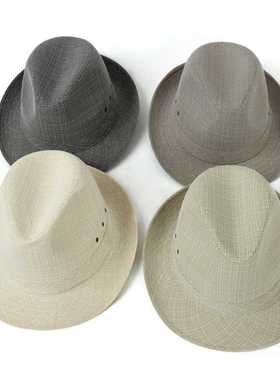 Men's Hats Fedoras Top Jazz Plaid Hat Adult Bowler Hats Clas