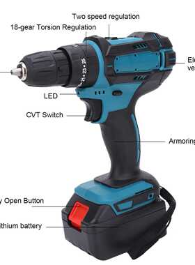 21V Brushless Electric Drill Cordless Electric Screwdriver M
