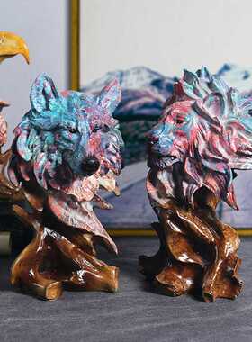 Resin Oil Painting Statue Animal Statue Home Decoration