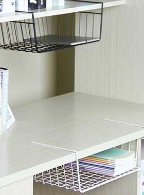 Under Shelf Basket Rack Towel Hanging Holder Wardrobe Cabine