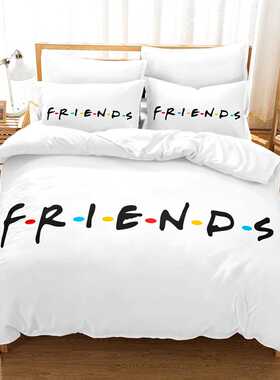 3D friends Sets Duvet Cover Set With Pillowcase Twin Full Q