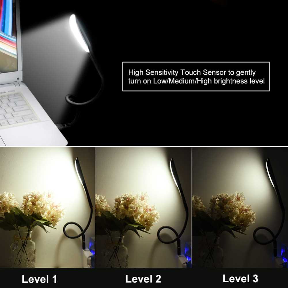 Mini Portable Laptops USB LED Light Touch Sensor Dimmable Ta-图1