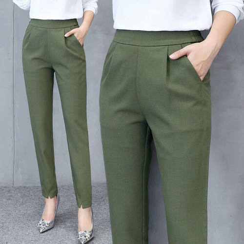 Women Pants Spring Summer Sretch Women's Loose Trousers Casu - 图2