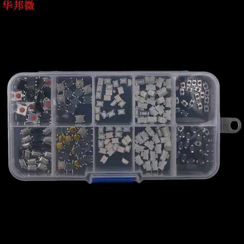 250 Pcs 10 Models Tactile Button Switch Micro Button Switche - 图1