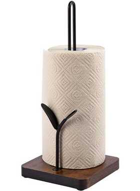 Kitchen Wood Tissue Holder ,Countertop Paper Towel Holder