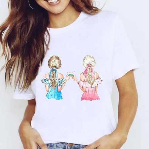 Female T Shirt Women T Shirts Summer Womens Short Sleeve - 图1