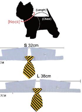1Pcs Pet Tie Formal Necktie Adjustable Pet Collar Tuxedo
