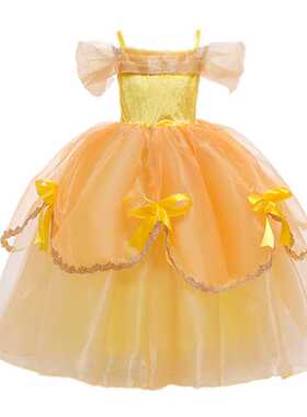 Girls Princess Dresses for 4-10T Children Kids Halloween Cos