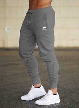 Men's casual sports pants, sportswear, tights, black, joggin
