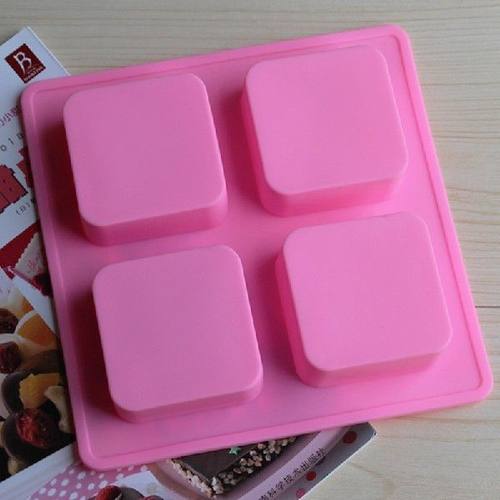 Soap Molds Square 4 Cavity Cake Decorating Tools Baking - 图3