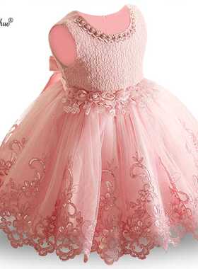 Flower Girls Dress 2022 Elegant Princess Dress Infant Ball G