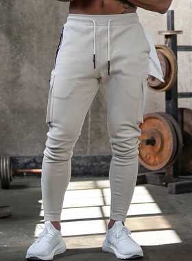 Multi-pocket Joggers Sweatpants Autumn Track Pants Men Gym F