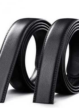 Luxury Men's Leather Automatic Ribbon Waist Strap Belt Witho