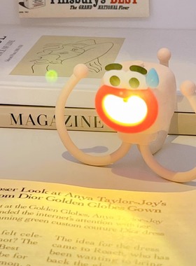 创意章鱼小夜灯生日礼物女生房间可爱搞怪氛围台灯桌面摆件高颜值