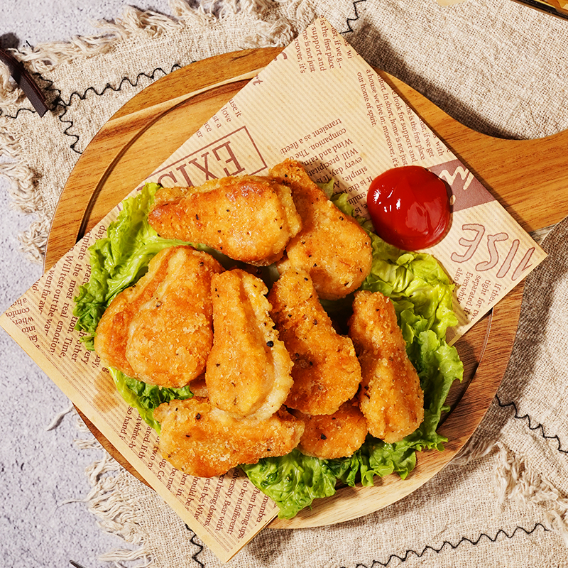 爱之素香辣小鸡腿素食佛家纯素零食仿荤素肉台湾松珍素菜煎炸鸡块 - 图2