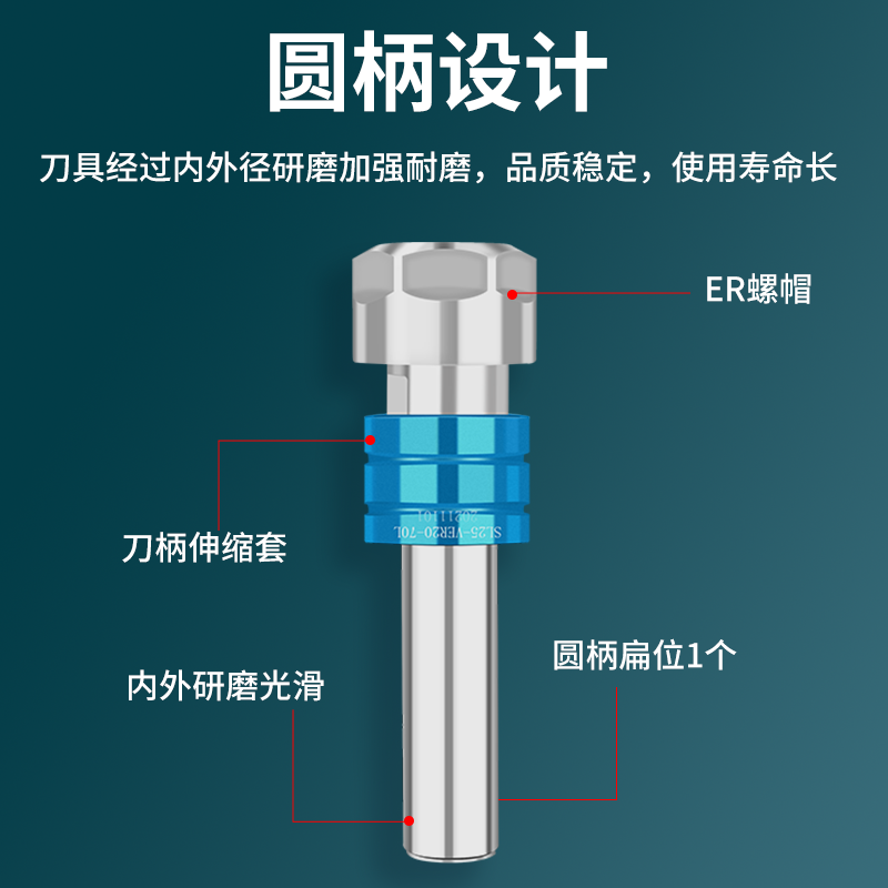 优质双向伸缩浮动攻牙器丝锥弹性夹头夹具数控车床攻丝刀杆刀柄