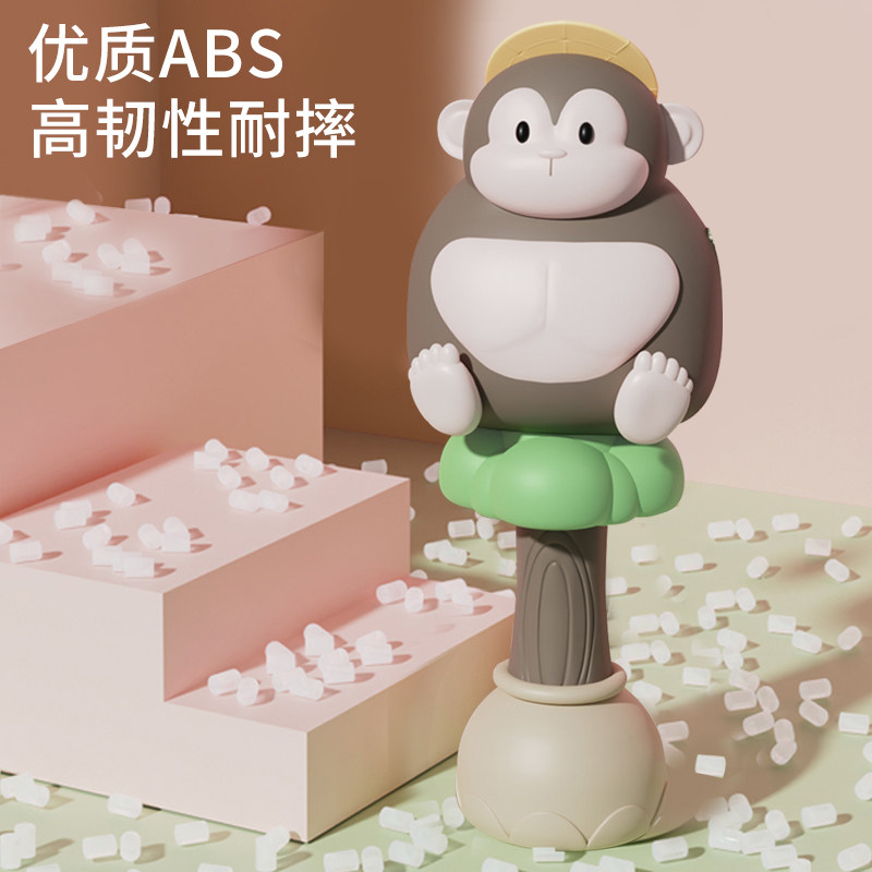 儿童猩猩捶胸拨浪鼓婴儿可啃咬早教安抚摇铃玩具宝宝男女孩婴幼儿,淘宝优惠券,粉丝福利购,淘宝优惠卷