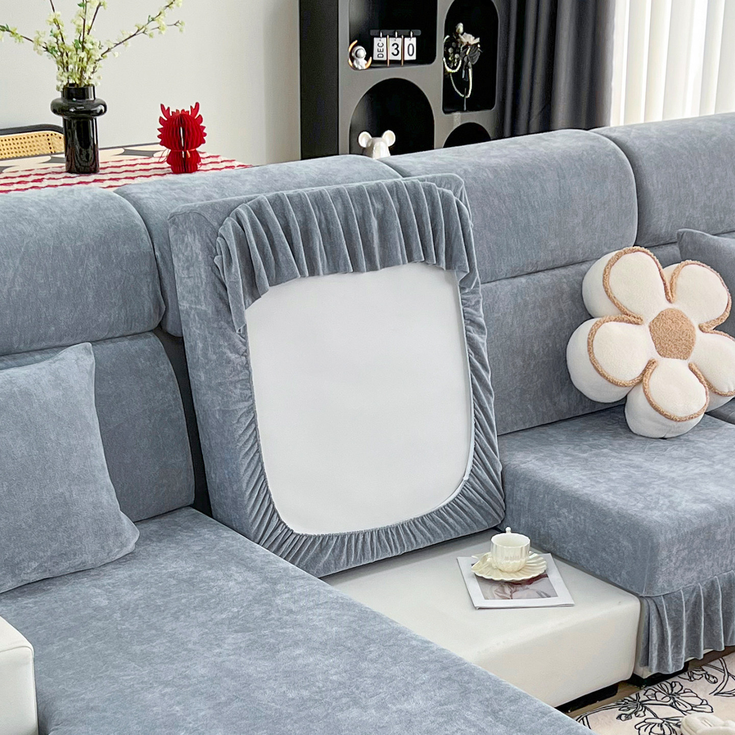 加厚雪尼尔沙发套罩全包万能2025新款四季通用型防猫抓坐垫保护笠,淘宝优惠券,粉丝福利购,淘宝优惠卷
