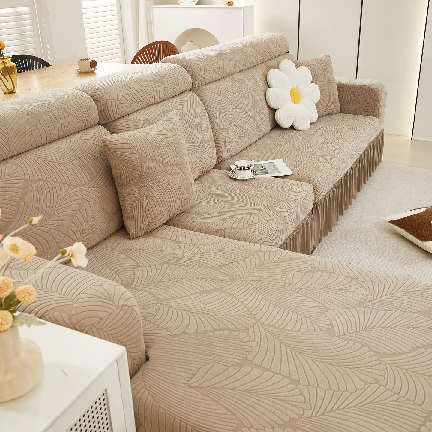 秋冬加厚全包式沙发套罩防猫抓客厅沙发保护套弹力防滑贵妃防尘罩,淘宝优惠券,粉丝福利购,淘宝优惠卷