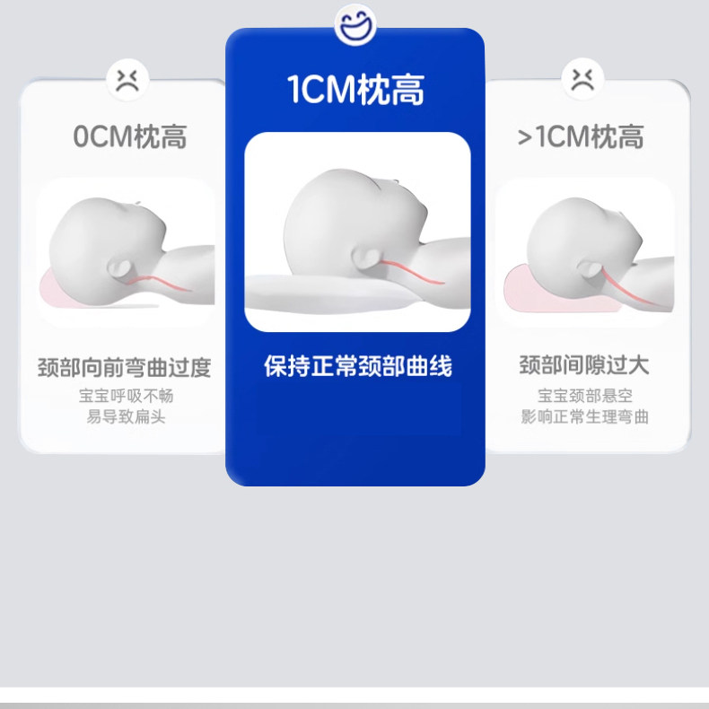沐斯贝乐婴儿定型枕新生儿海星枕0-6月宝宝防偏头定型枕四季通用