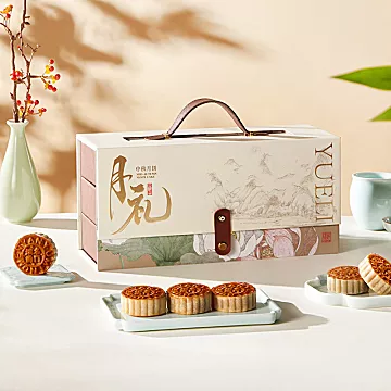 【小英斋*烟雨名门】中秋月饼礼盒720g[10元优惠券]-寻折猪