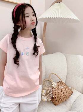 New BP Summer Pink&White Short Sleeves Cherry Shirt for