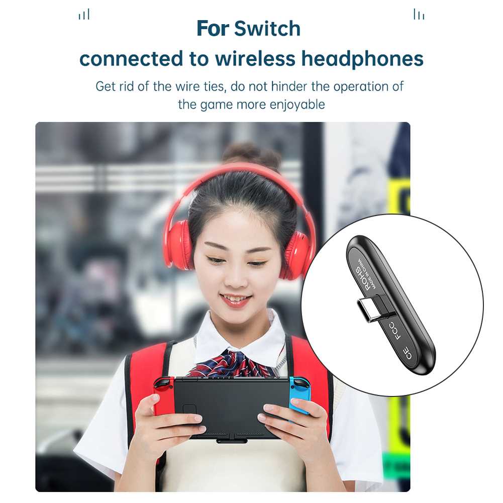 T71 Wireless Transmitter Receiver Type-C Bluetooth-compatibl - 图0