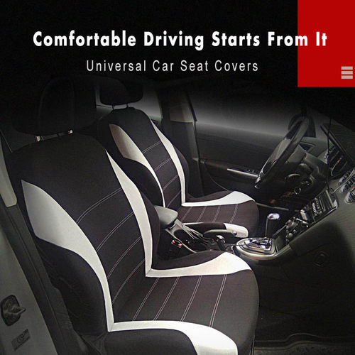 Aimaao Car Seat ver Plain Fabric Bicolor Stylish Car Accesso - 图0