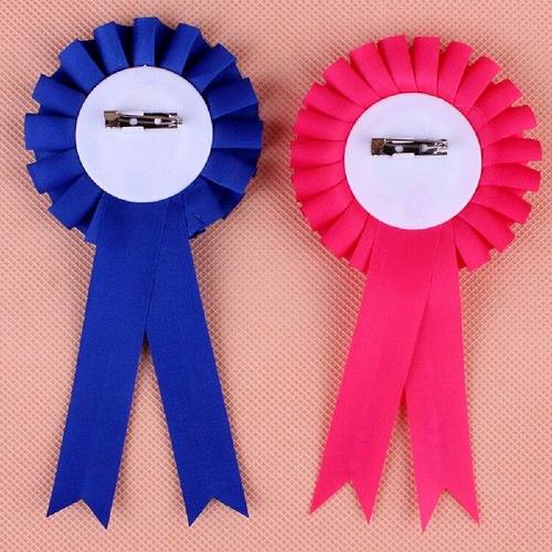 Favors 1PC Birthday Girl Boy Award Ribbon Rosette Badge Pin - 图0