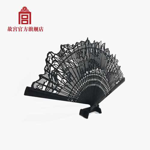 Palace Museum Danqng Breeze Foldng Fan Head Green Bamboo - 图0