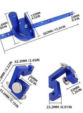 Miter Track Stop Woodworking Limiter for T-Slot T-Tracks Woo