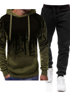 Men's Set Hoodie Sets Men Tracksuit Sportswear Hoodies+Sweat