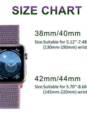 Nylon Strap For Apple watch band 44mm 40mm 42mm 8mm 41mm 45
