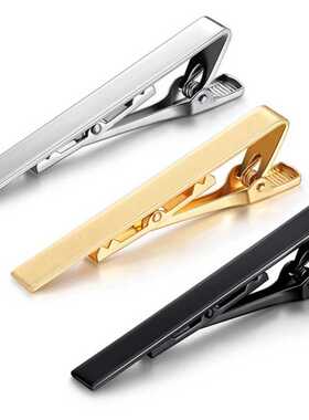 Tie Clip Fashion Style Ties for Men Metal Tone Simple Bar Cl