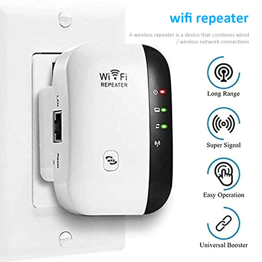 E/S Wireless Wifi Repeater 300Mbps WiFi Booster 2.4G Wifi S - 图1