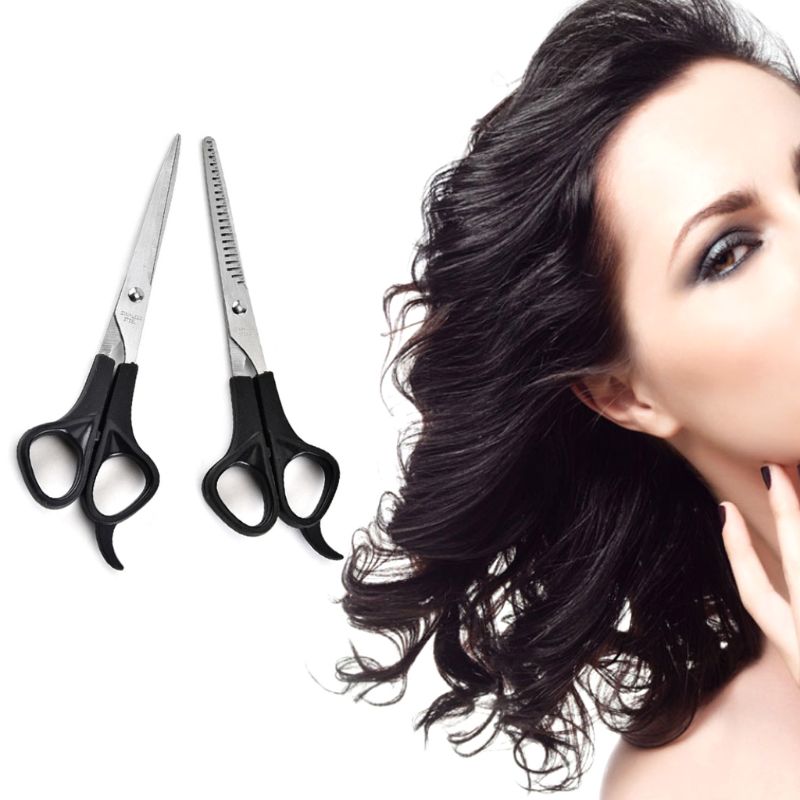 1Set Stainless Steel Hair Cutting Scissors Sharp Thinning - 图1