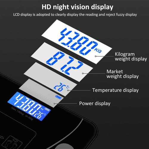 Bluetooth Body Bathroom Fat Scale Smart Electronic Scales BM - 图2