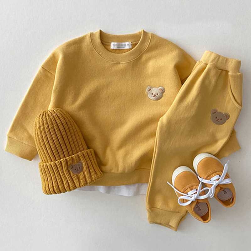 2 Pcs Baby Boys Clothing set Long sleeve Hooded Tracksuit op - 图3