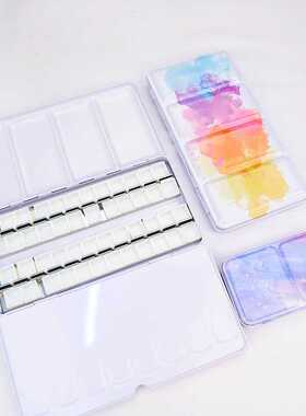 24/48 Grids Starry Empty Palette Painting Storage Iron Tins