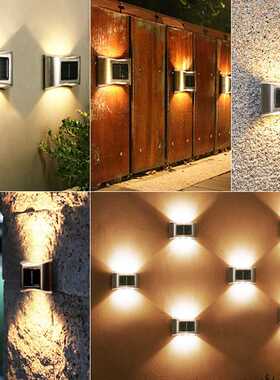 Solar Power Garden Fence Lamps Hallway Outdoor IP65