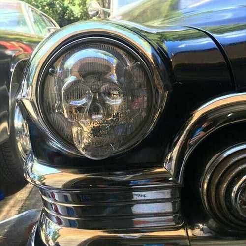 2021 New Fancy Skull shaped Plastic car lampshade high beam - 图2