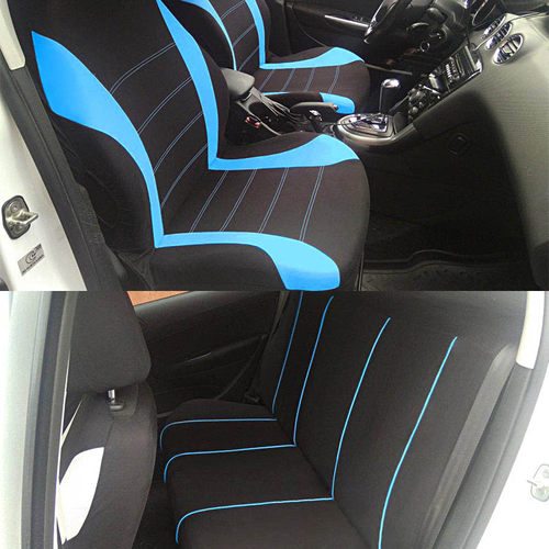Aimaao Car Seat ver Plain Fabric Bicolor Stylish Car Accesso - 图1