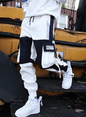 New Sreetwear Men's Multi Pockets Cargo Harem Pants Hip Hop