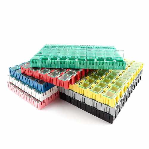 50 Pcs/Set SMD SMT Electronic Component Container Mini - 图3