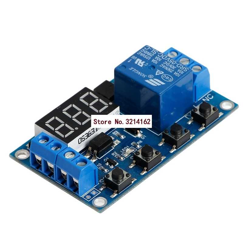 6-30V Relay Module Switch Trigger Time Delay Circuit Timer C-图0