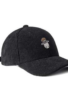 Women's Cap Corduroy Cute animal embroidery Cotton Snapback