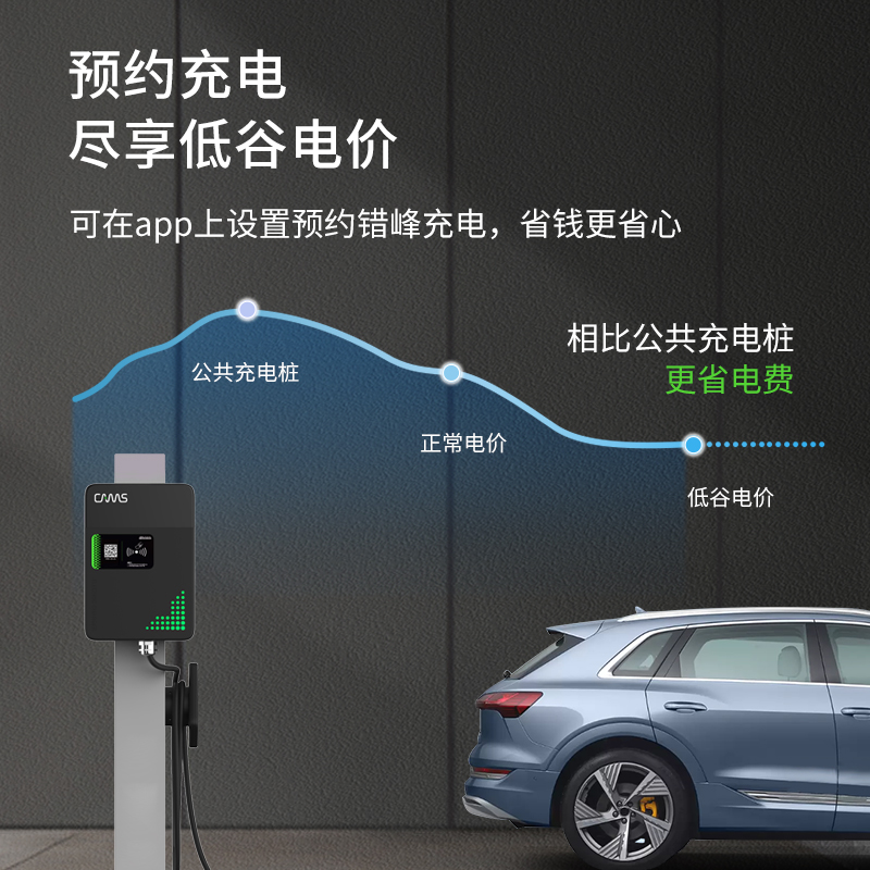 【奥迪专用】e-tron/q2/4/5开迈斯充电桩器枪家用7kw新能源汽车 - 图1