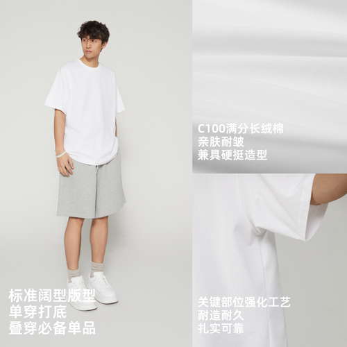 C22标准阔型短袖TEEchillboycrew全布可入CBC百搭休闲简约 - 图2