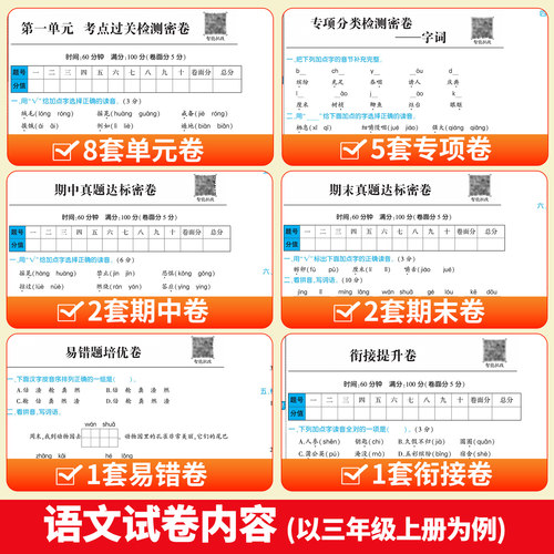 2025新版黄冈尖子生密卷试卷一年级二年级三四五六年级上册下册语文数学英语全套测试卷人教版全优卷单元期中末100分冲刺模拟真题 - 图2