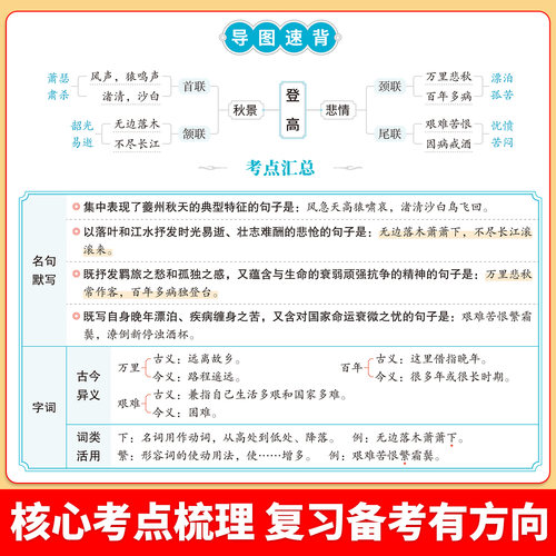 2026新版高中必背古诗词和文言文完全解读语文人教版全解一本通72篇翻译注释实词虚词汇总漫画笔记高考古诗文讲解备考阅读训练一本 - 图2